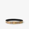 Burberry Archivio Check Belt In Archive Beige/gold