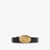 Burberry Reversible Leather Oval Knight Stamp Belt
