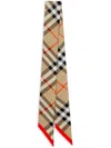 BURBERRY BURBERRY THIN SILK CHECK SCARF ACCESSORIES