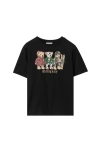 Burberry Thomas Bear And Friends Cotton T-shirt In Black