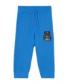 Burberry Thomas Bear Appliqué Cashmere Tracksuit In Blue