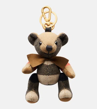 Burberry Thomas Bear Bag Charm In Brown
