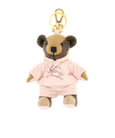 Burberry Thomas Bear Bag Charm In Brown