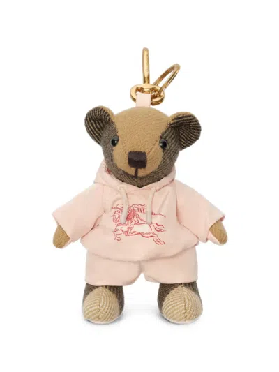 Burberry Thomas Bear Bag Charm In Gold