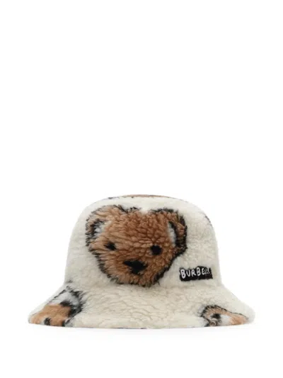 Burberry Kids' Thomas Bear Bucket Hat In Neutral