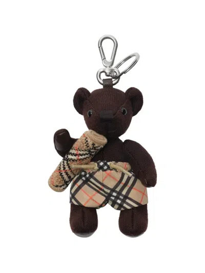 Burberry Brown Thomas Bear Charm Keychain