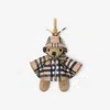 Burberry Thomas Bear Check-pattern Keyring In Brown