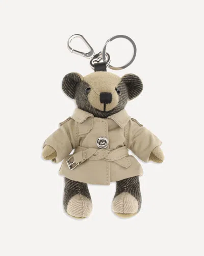 Burberry Thomas Trench-coat Teddy Bear Key-ring In Neutral