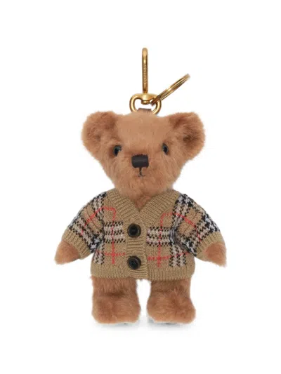 Burberry Thomas Bear Charm In Orange