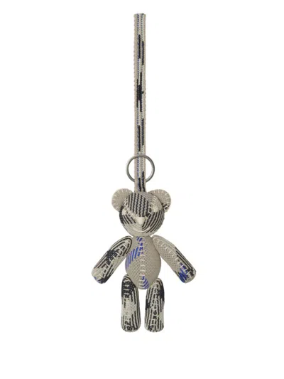 BURBERRY KNIT TOM KEYCHAIN