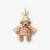 Burberry Wool-cashmere Thomas Bear Keychain In Multi