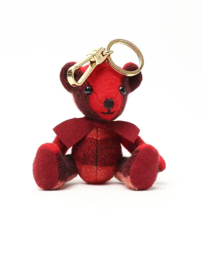 Burberry Thomas Bear Charm In Red