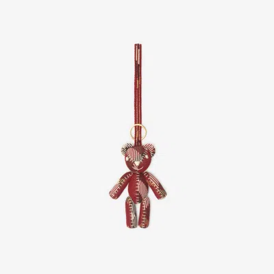 Burberry Thomas Bear Charm In Rust