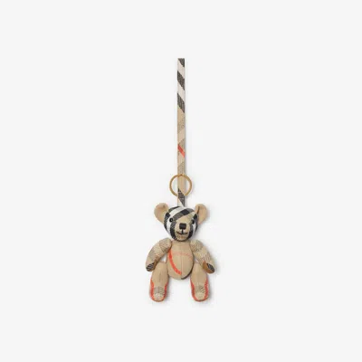 Burberry Thomas Bear Charm In Sand