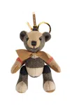 Burberry Thomas Bear Charm With Cashmere Bow Tie In Brown