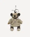 Burberry Beige Cashmere Keychain In Sand