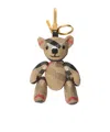 Burberry Thomas Teddy Bear Bag Charm In Sand-colored