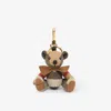 Burberry Thomas Bear Charm With Bow Tie In Archive Beige
