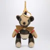 Burberry Thomas Bear Charm With Cashmere Bow Tie In Multi
