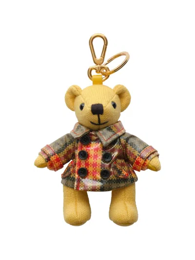 Burberry Thomas Bear Charm In Yellow
