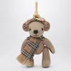 Burberry Checked Wool And Cashmere-blend And Gold-tone Bag Charm In Multi
