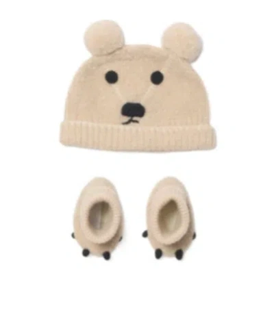 Burberry Thomas Bear Cotton Blend Two-piece Baby Gift Set In Animal Print