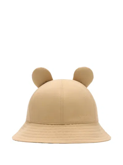 Burberry Thomas Bear Cotton Bucket Hat In Neutral