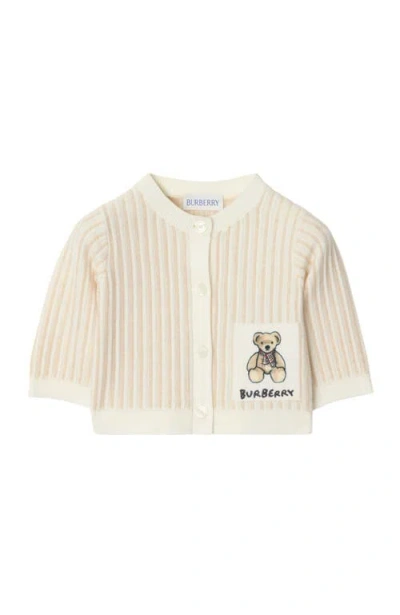 Burberry Thomas Bear Cotton Cardigan