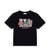 Burberry Thomas Bear And Friends Cotton T-shirt In Black