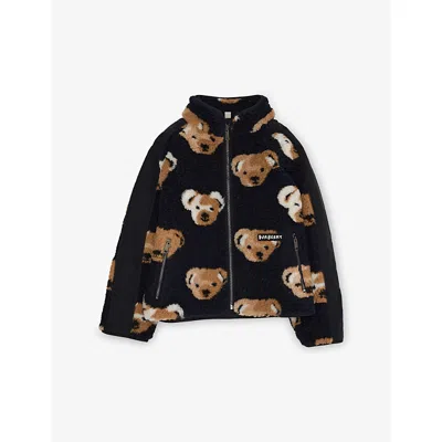 Burberry Kids' Thomas Bear Fleece Jacket 4- 8 In Multi