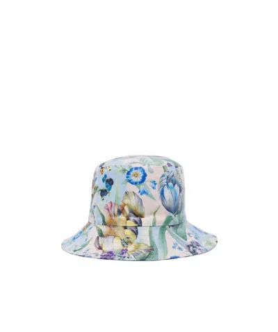 Burberry Thomas Bear Floral-print Bucket Hat In Multicolor