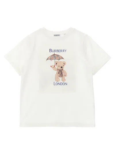 Burberry Thomas Bear Graphic Print T-shirt In White