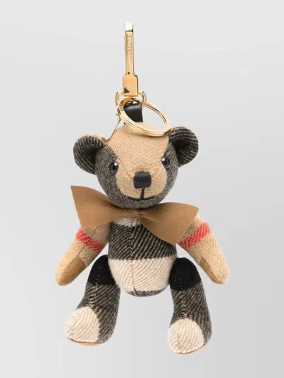 BURBERRY THOMAS BEAR KEY RING WITH CHECK PATTERN