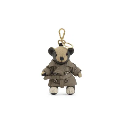 Burberry Thomas Bear Keychain Brown Trench Coat In Multi
