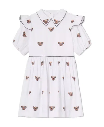 Burberry Thomas Bear-motif Dress In White