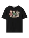 Burberry Thomas Bear And Friends Cotton T-shirt In Black