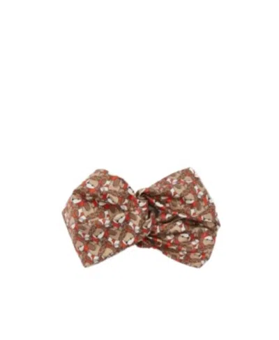 Burberry Thomas Bear-print Head Band In Brown