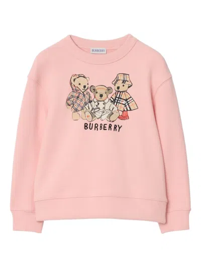 Burberry Kids Thomas Bear And Friends Sweatshirt In Brown