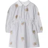Burberry Thomas Bear Striped Cotton Dress