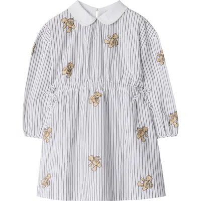 BURBERRY BURBERRY THOMAS BEAR STRIPED COTTON DRESS