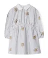 Burberry Thomas Bear Striped Cotton Dress