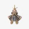 Burberry Thomas Bear Check-pattern Keyring In Brown