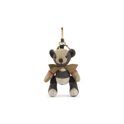 Burberry Thomas Check Key Ring Women In Brown