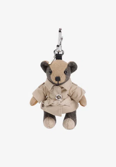 Burberry Thomas Keychain In Brown