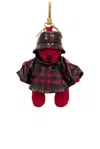 Burberry Thomas Raincoat Charm In Gold