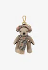 Burberry Thomas Teddy Bear Charm In Beige