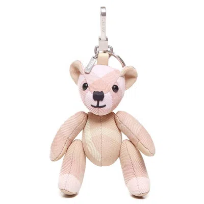 Burberry Thomas Teddy Bear Charm In Pink