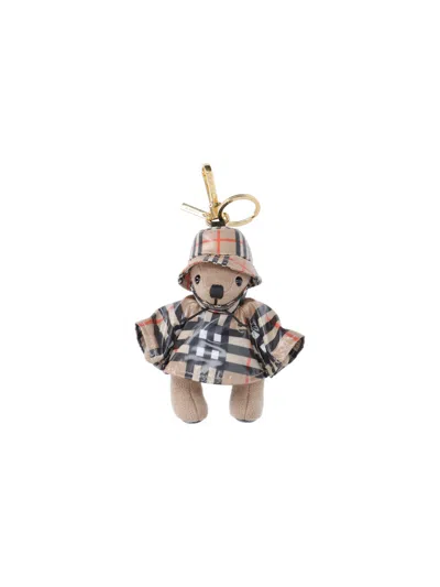 BURBERRY THOMAS TEDDY BEAR KEYRING CHARM