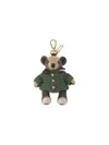 Burberry Thomas The Bear Green Jacket Keychain In Green
