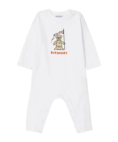 Burberry Thomas Teddy Bear Two-piece Set In White